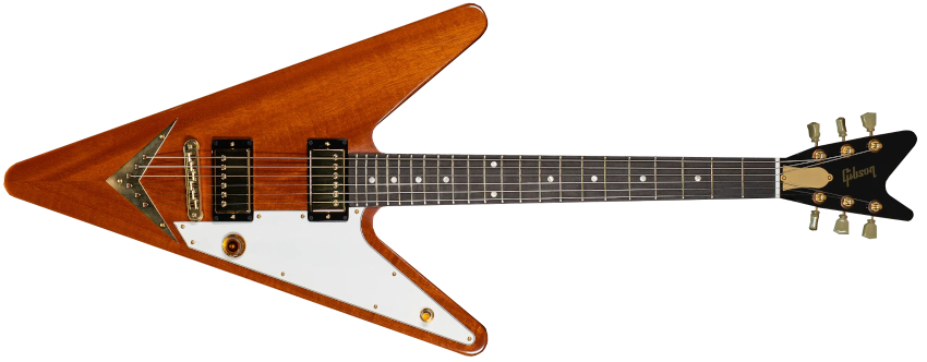 A Gibson Flying-V with the body flipped